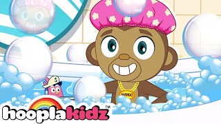 baby monkey fun bath song sing and learn kids songs hooplakidz