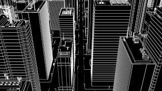Cityscape - Black&White lines Loop