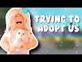 TRYING TO GET ADOPTED IN BLOXBURG.. *Didn’t go as planned*