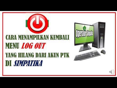 Cara Menampilkan Menu Log out Yang Hilang di Simpatika #simpatikakemenag #simpatika