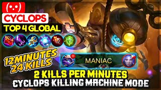 2 Kills Per Minutes, Cyclops Killing Machine Mode Top 6 Global Cyclops . - Mobile Legends