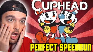 World Record PERFECT "CUPHEAD" SPEEDRUN is INCREDIBLE.