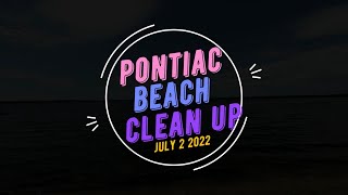 Pontiac beach clean up // giving back to our community !