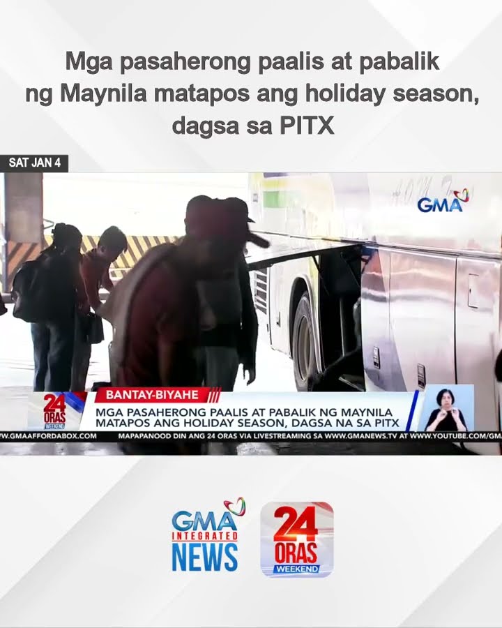 Mga pasaherong paalis at pabalik ng Maynila matapos ang holiday season, dagsa sa...| 24 Oras Weekend