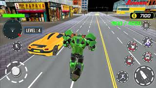 Army Bus Robot Transform Wars – Air jet robot game Android Gameplay #1 screenshot 5