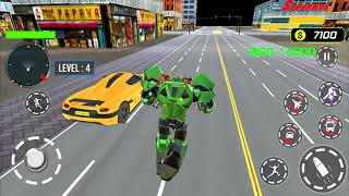 Army Bus Robot Transform Wars – Air jet robot game Android Gameplay #1 screenshot 4