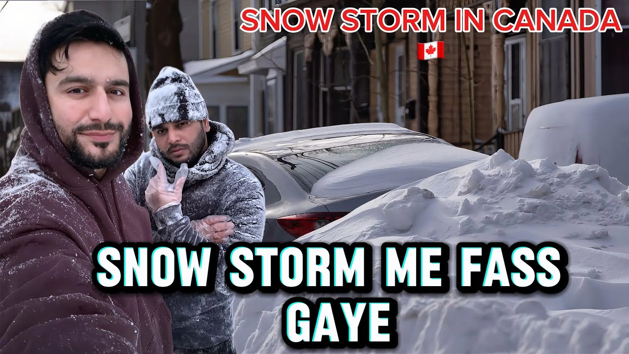 SNOW STORM IN GTA | SNOW STORM ME FASS GAYE | BIGGEST SNOW STORM IN CANADA | SNOW CLEANING