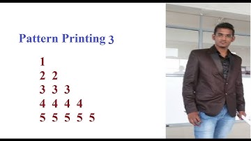 Printing patterns using C# in Hindi - pattern 3