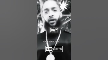 Stay focused: Nipsey Hussle with words of encouragement #motivation #inspiration #mindset