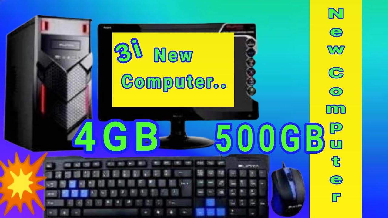 New Computer🔥 /4 GB RAM /500 GB Rom / Core I3 Prosaser Review // How