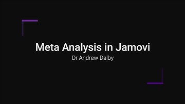 Meta Analysis 14   The Meta Analysis in Jamovi