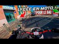 JE VAIS AU LYCÉE PASSER LE BAC EN MOTO !🔥📚