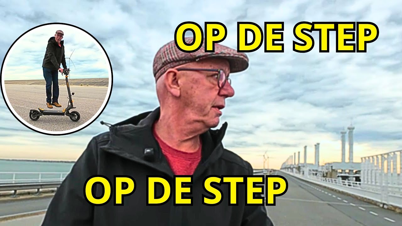 Op de STEP over de OOSTERSCHELDEKERING. Neem ik de step mee naar Spanje? AUSOM L1 elektrische step