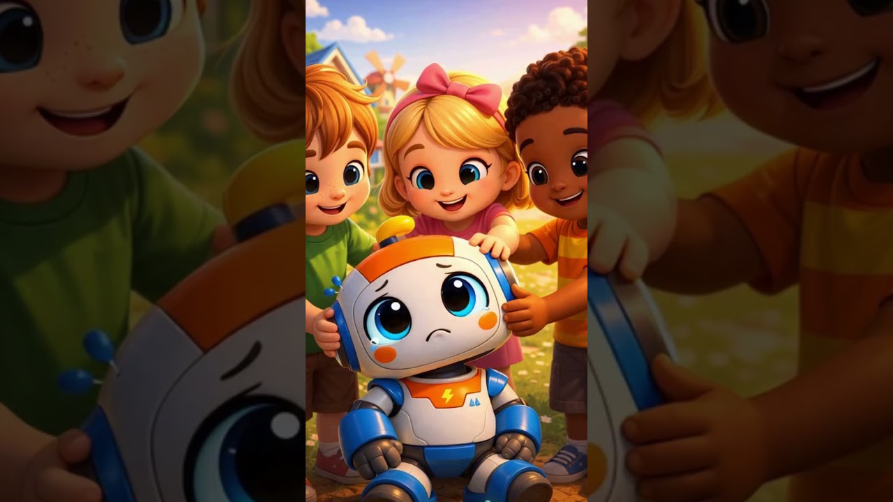 Zippy the Robot Learns to Try 🤖| Kids Moral Story #KidsAnimation #3danimation #nevergiveup  #cartoon