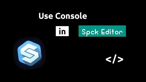 Open Console In Spck Editor | Spck Editor Tutorial