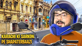 Karachi Ki Sarkon Pe Shapaterbaazi  | Ganji Bike Tales Karachi Edition | Junaid Akram