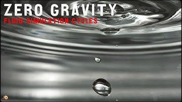 Blender 2.7 - Zero Gravity Fluid Physics Cycles #b3d #blender