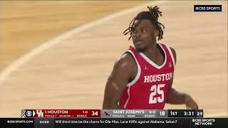 Jarace Walker 23 Points, 8 Rebounds Vs Saint Josephs Full Highlights For Houston 11-11-22