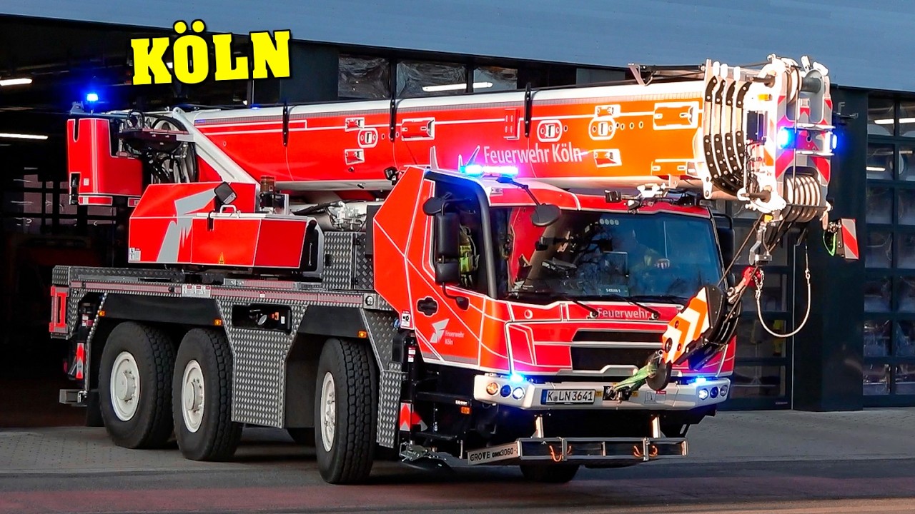 FEUERWEHR KÖLN | Feuerwehrkran, WLF, Löschzug und mehr auf Einsatzfahrt! | Großer Zusammenschnitt