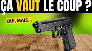 Ecommur P-340 Pistolet À Billes Acier Bb, Air Comprimé Sans Co2, Chargement Par Ressort