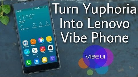 Lenovo Vibe UI 3.0 (VoLTE) on Yu Yuphoria