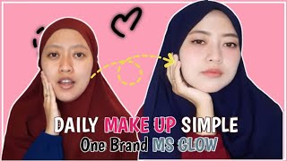 Make Up Natural For Everyday One Brand MS GLOW || Makeup Natural Simple Sehari-hari