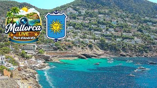 🌞 Mallorca Webcam Live Weather Cam Port d'Andratx / Cala Llamp 4K UHD #Mallorca  #BeachClub #Weather