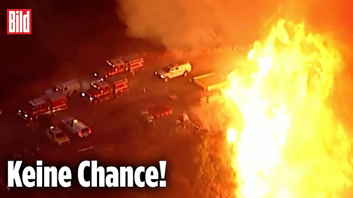 Los Angeles: Feuerwehr flieht vor Flammenmeer