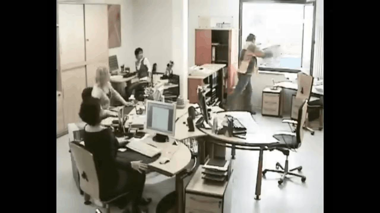 COWORKERS REACTION - Rage in the office - YouTube