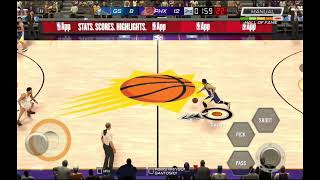 Warriors vs Suns | Mobile Rewind (Hall of fame difficulty) | Early Fight, Costly Turnovers