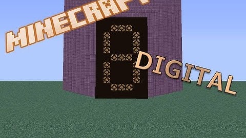 Display de 7 Segmentos Minecraft con Detector de Slot