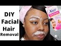 HOW I REMOVE FACIAL HAIR AT HOME| USING NAIR| NAJA DIAMOND