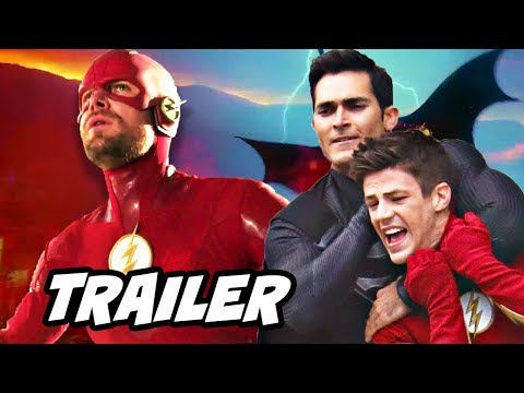 The Flash Season 5 Elseworlds Trailer - Black Suit Superman vs Flash and Arrow B