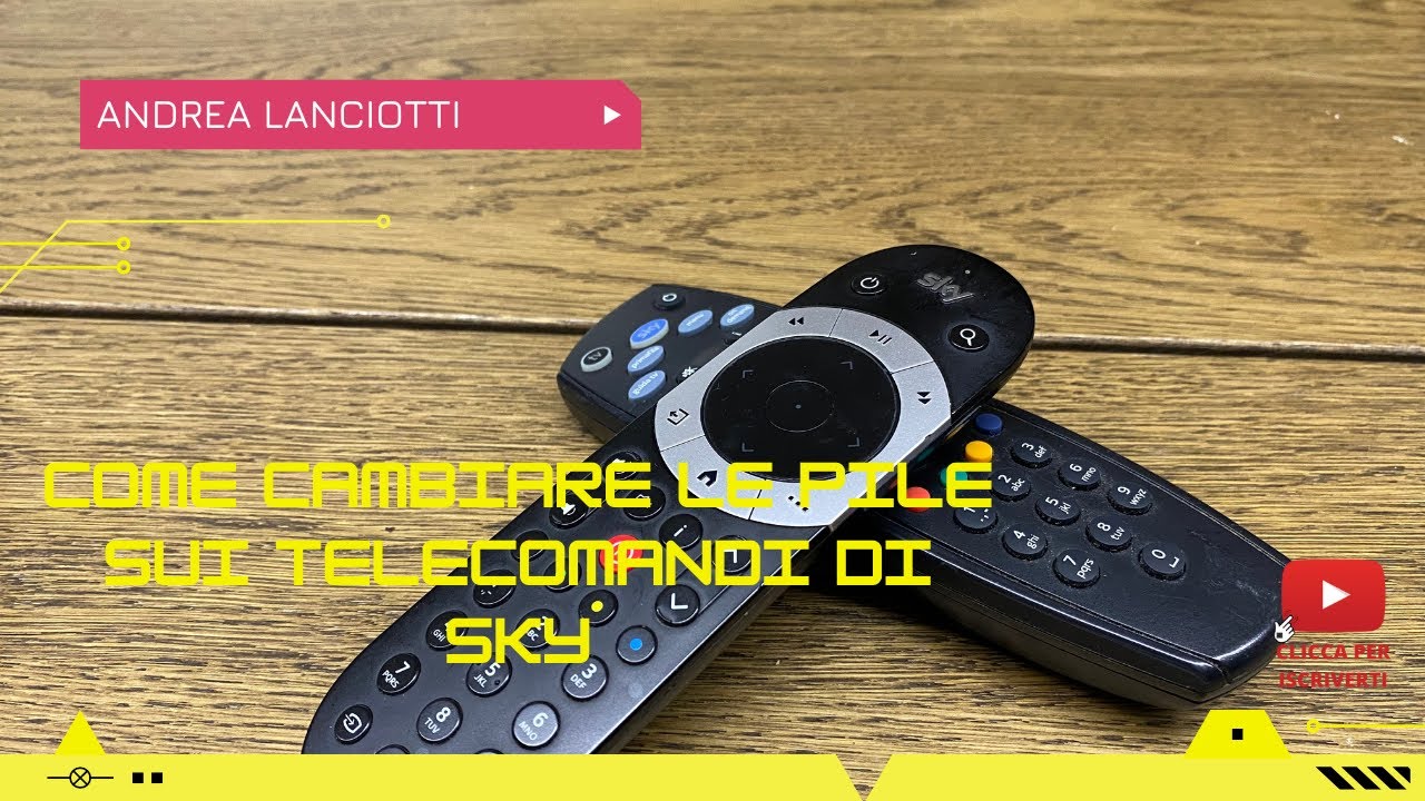 Come cambiare telecomando Sky