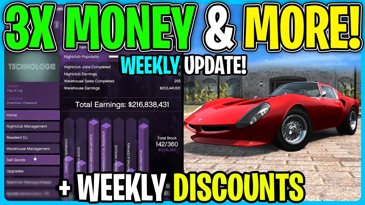 GTA Online WEEKLY UPDATE 2X Money More YouTube 