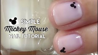 SIMPLE MICKEY MOUSE NAIL ART TUTORIAL