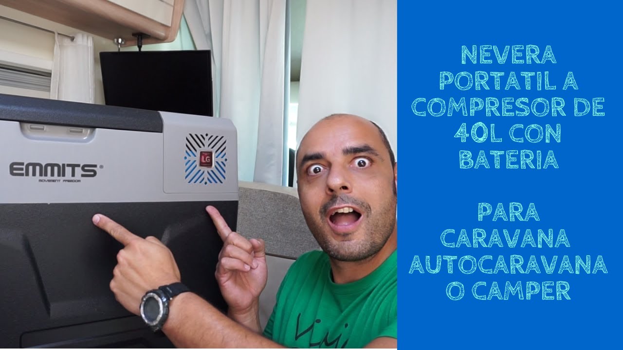 ✓ NEVERA compresor 12V pequeña para COCHE o CAMPER - Dreiha CBX