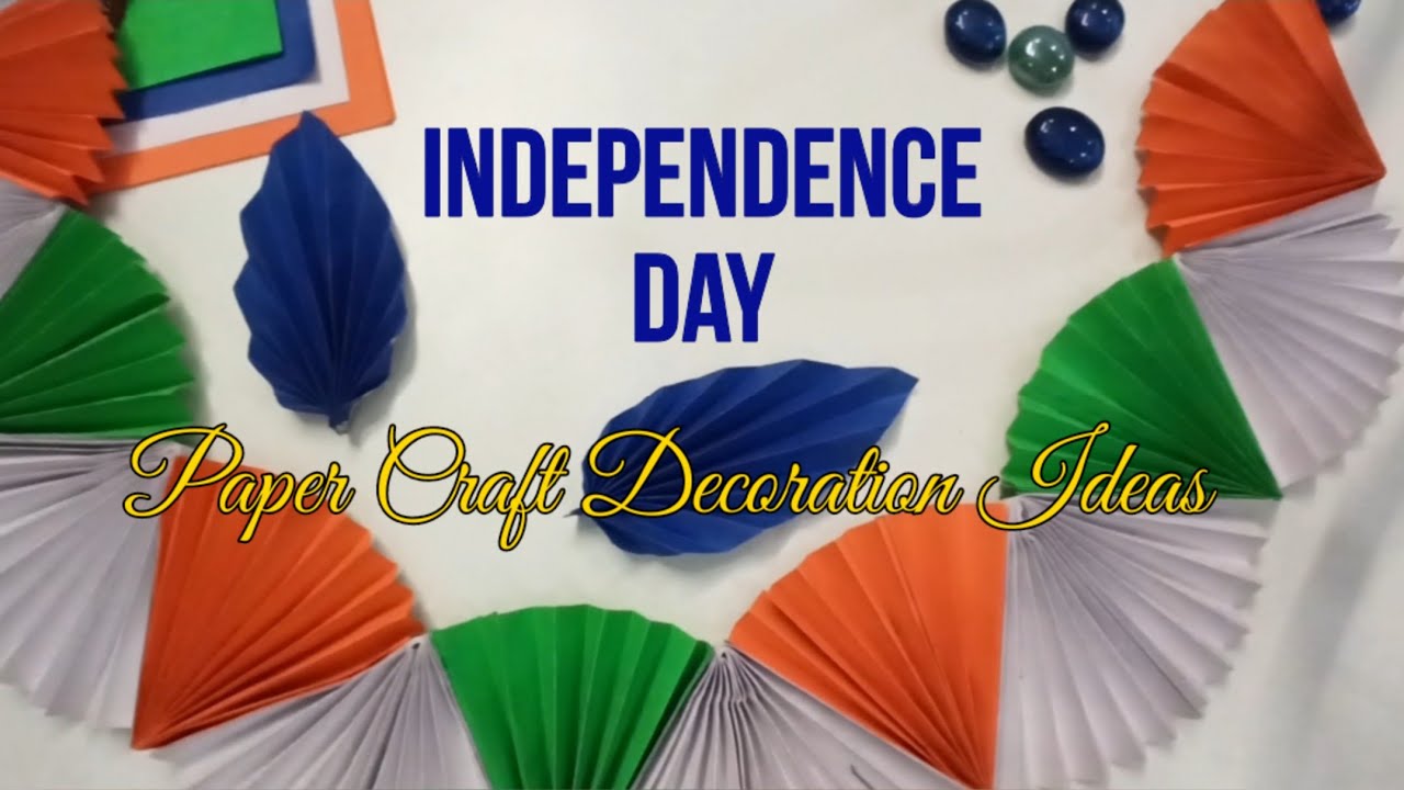 Independence Day Decoration/ Paper Craft for Kids/ DIY Decor Ideas/ DIY Tricolour Paper wall Hanging