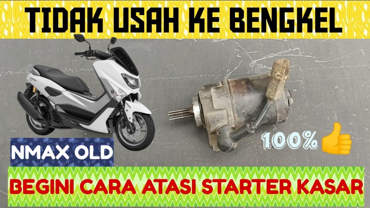 Ini Yang Jadi Penyebab SUARA KASAR SAAT STATER || Servis Motor Starter NMAX OLD