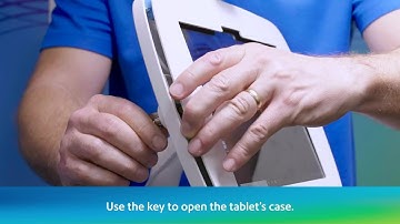 Pitney Bowes LobbyTrac™: How to Restart the tablet (AUS)