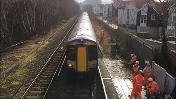Busy morning at Seling station with network rail 21/07/19