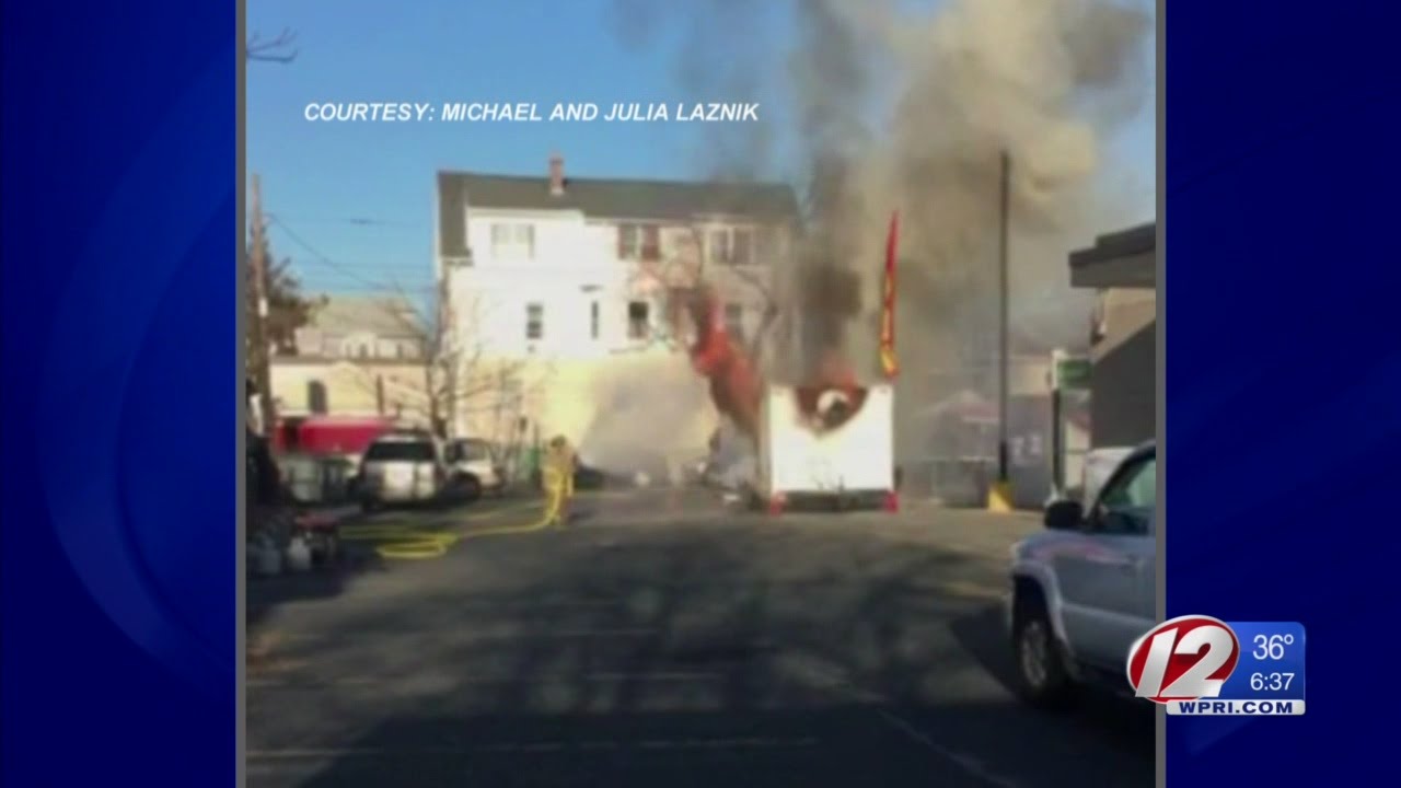 Food truck fire extinguished quickly in Providence - YouTube