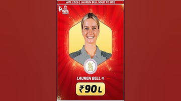 Lauren Bell  Sold to RCB in 90L | wpl auction 2026 | rcb in wpl 2026 | #rcb #wpl2026 #shortsfeed