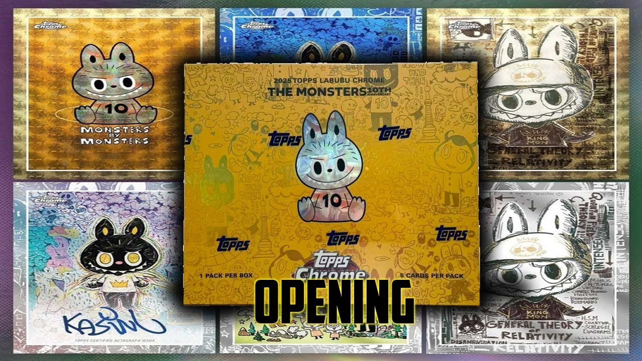 2025 Topps Chrome Labubu Hobby Box Opening - YouTube