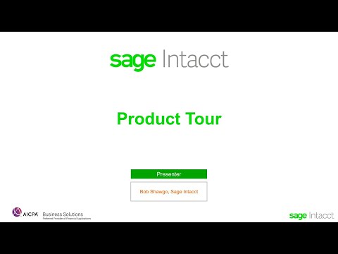 Sage Intacct Product Tour for General Business