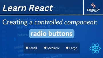 Converting radio buttons into controlled components in React
