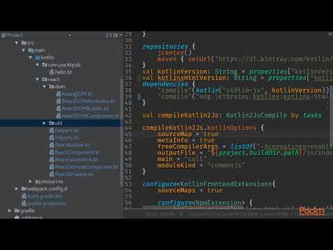 Full Stack Kotlin Development : Kotlin Bindings for React Library | packtpub.com