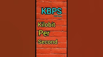 KBPS | KBPS Full Form | computer related full form | #Short #LastDayEducation