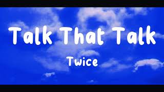 Twice -Talk That Talk Lyrics in Romanized