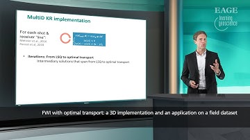 EAGE E-Lecture: FWI with optimal transport: a 3D implementation... by Jeremie Messud